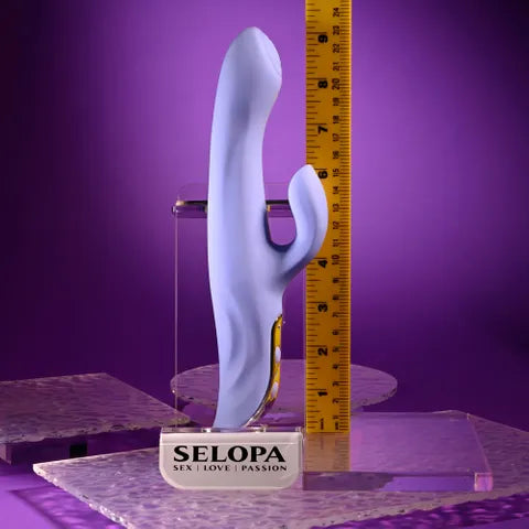 Selopa Evolved LAVENDER LOVE USB Rechargeable Rabbit Vibrator 23.3cm Purple Selopa