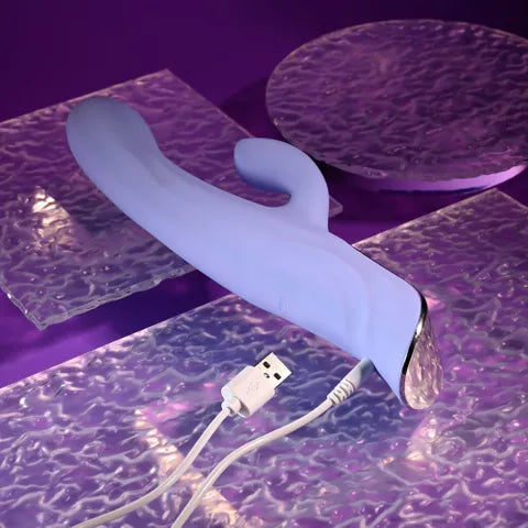 Selopa Evolved LAVENDER LOVE USB Rechargeable Rabbit Vibrator 23.3cm Purple Selopa