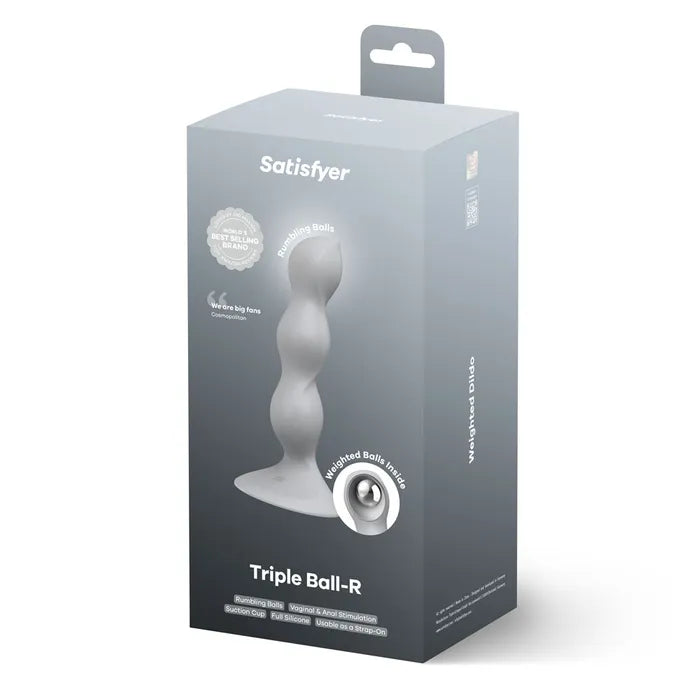Satisfyer Triple Ball R Beaded & Weighted Dildo 18cm Satisfyer