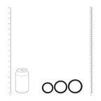 Shots Toys LEVELZ Wide O Silicone Cock Ring Set L / XL / 2X Set Of 3 Sizes Shots Toys