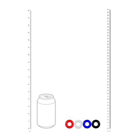 Shots Toys LEVELZ Multicolour Cock Ring Set 4 Pack Shots Toys