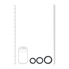 Shots Toys LEVELZ Wide O Silicone Cock Ring S / M / L Set Of 3 Sizes Black Shots Toys