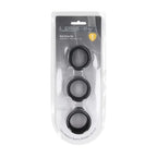 Shots Toys LEVELZ Liquid Silicone Ball Strap Set Of 3 Sizes Black Shots Toys
