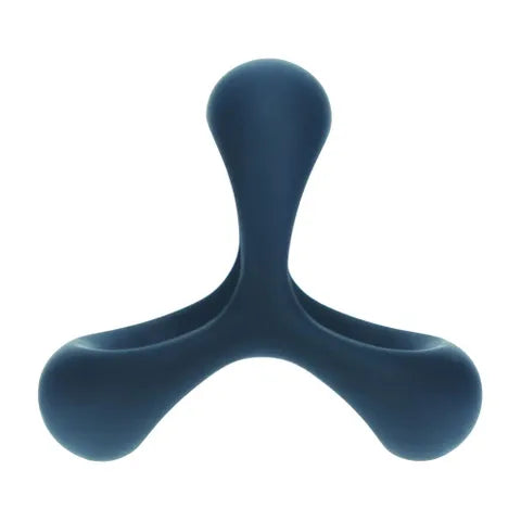 Shots Toys LEVELZ Tri O Ergo Silicone Cock & Ball Ring Black Shots Toys