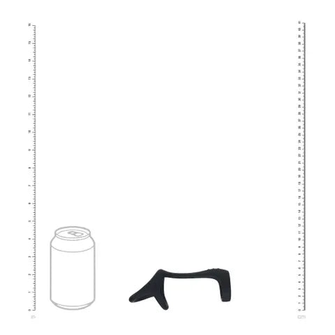 Shots Toys LEVELZ Tri O Silicone Shaft Cock & Ball Ring Black Shots Toys