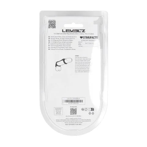 Shots Toys LEVELZ Tri O Silicone Shaft Cock & Ball Ring Black Shots Toys