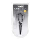 Shots Toys LEVELZ Wide Adjustable Silicone Lasso Cock Ring Black Shots Toys
