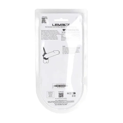 Shots Toys LEVELZ Wide Detachable Lasso Cock Ring Black Shots Toys