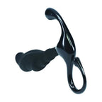 Shots Toys LEVELZ Rippled With Hard Loop Prostate Massager Black Shots Toys