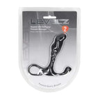 Shots Toys LEVELZ Rippled With Hard Loop Prostate Massager Black Shots Toys