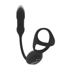 Shots Toys LEVELZ Vibrating & Thrusting TriO Cock Ring With Prostate Stimulator Black Shots Toys