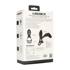 Shots Toys LEVELZ USB Rechargeable Vibrating Cock & Ball Ring With Shaft Loop Black Shots Toys