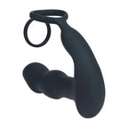 Shots Toys LEVELZ Remote Controlled Prostate Stimulator With Cock Ring Black Shots Toys