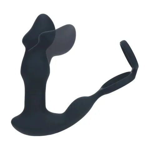 Shots Toys LEVELZ Remote Controlled Prostate Stimulator With Cock Ring Black Shots Toys