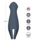 Maia LEO USB Rechargeable Penis Head Tickler Grey Maia Toys