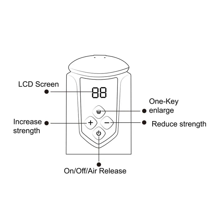 Maia ARCHER USB Rechargeable Automatic Penis Pump Blue Maia Toys
