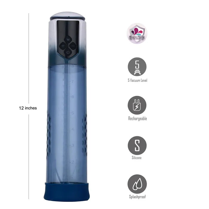 Maia ARCHER USB Rechargeable Automatic Penis Pump Blue Secondary image