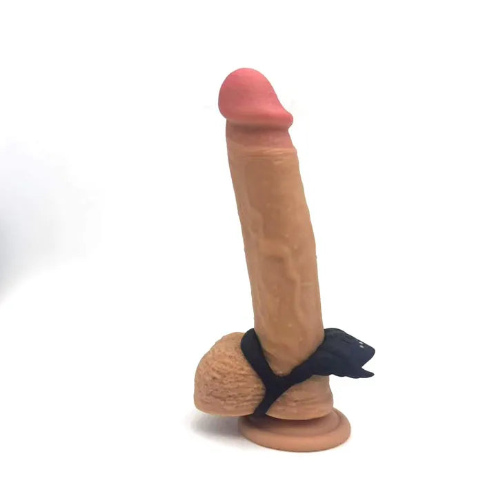 Maia ROCKY USB Rechargeable Vibrating Cock & Balls Ring Black Maia Toys
