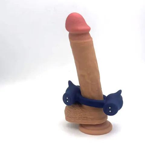 Maia RONAN USB Rechargeable Dual Vibrating Cock Ring Blue Maia Toys