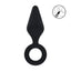LEVELZ Silicone Anal Plug With Loop Large Black Shots Toys
