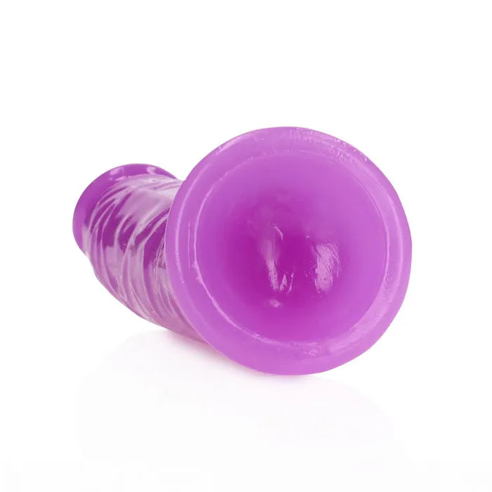 Shots Toys REALROCK Slim Glow In The Dark Dong 6 Inch Purple Shots Toys
