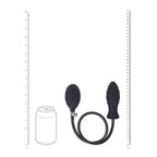 Shots Toys LEVELZ Ribbed Inflatable Anal Plug Black Shots Toys