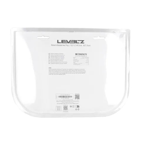 Shots Toys LEVELZ Ribbed Inflatable Anal Plug Black Shots Toys