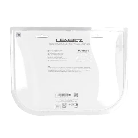 Shots Toys LEVELZ Beaded Inflatable Anal Plug Black Shots Toys