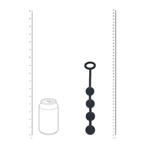 Shots Toys LEVELZ Round Silicone Anal Balls 20mm Black Shots Toys