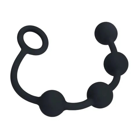 Shots Toys LEVELZ Round Silicone Anal Balls 20mm Black Shots Toys