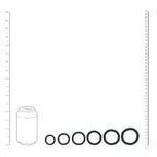 Shots Toys LEVELZ Classic Silicone Cock Ring Set Of 6 Black Shots Toys