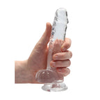 Shots Toys REALROCK Realistic Dildo With Balls Dong 7 Inch Clear Shots Toys