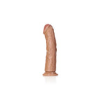 Shots Toys REALROCK Realistic Regular Curved Dildo With Suction Cup 9 Inch Tan Shots Toys