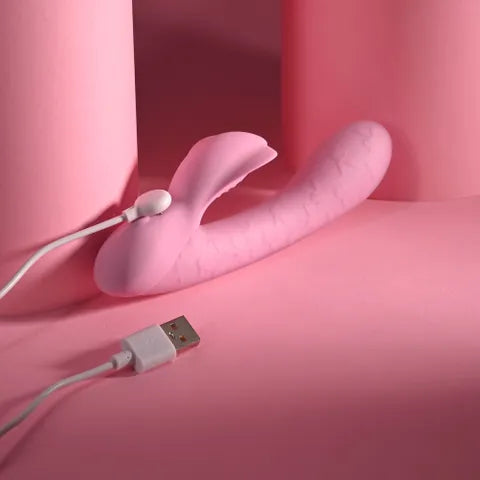 Playboy Pleasure RABBIT PARTY USB Rechargeable Rabbit Vibrator Pink 15.2cm Playboy Pleasure