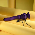 Playboy Pleasure WIGGLE IT USB Rechargeable Wiggling Vibrator Purple 23.9cm Playboy Pleasure