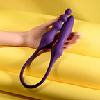 Playboy Pleasure THIS & THAT USB Rechargeable Flexible Dual Ended Vibrator Purple 60cm Playboy Pleasure