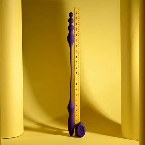 Playboy Pleasure THIS & THAT USB Rechargeable Flexible Dual Ended Vibrator Purple 60cm Playboy Pleasure