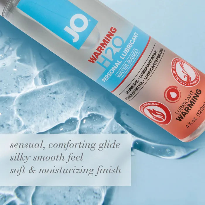 JO H2O Warming Water Based Warming Lubricant 120ml Bottle Secondary image