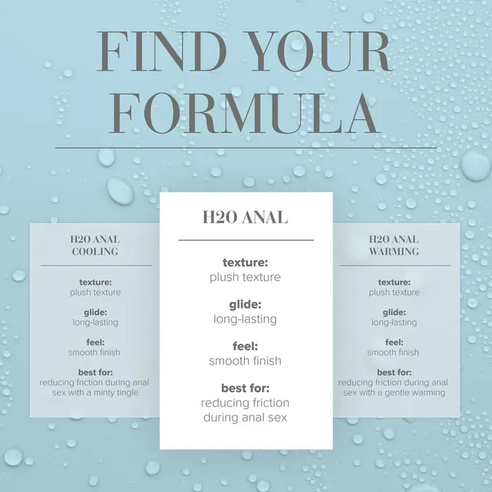 JO H2OWater Based Anal Lubricant 240ml Bottle JO