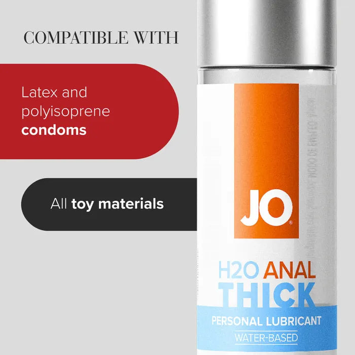 JO H2O Thick Water Based Anal Lubricant 240ml Bottle Secondary image