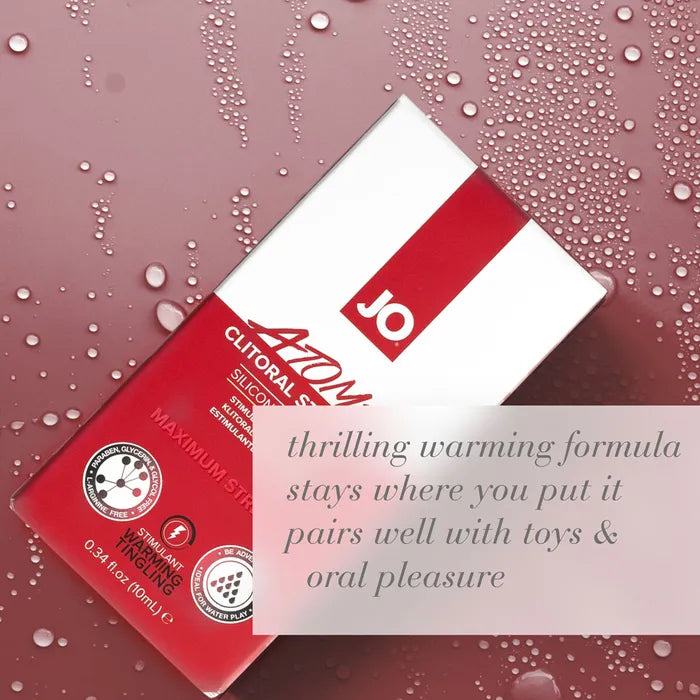 JO Atomic Clitoral Stimulating Gel For Women 10ml Tube JO