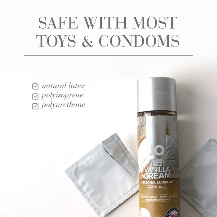 JO H2O Vanilla Flavoured Water Based Lubricant 120ml Bottle JO