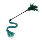 Sportsheets Sex & Mischief Indica Feather Tickler Whip Green Sportsheets