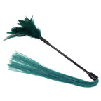 Sportsheets Sex & Mischief Indica Feather Tickler Whip Green Sportsheets