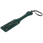 Sportsheets Sex & Mischief Indica Chain Impressions Spanking Paddle Green / Gold Sportsheets