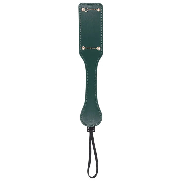Sportsheets Sex & Mischief Indica Chain Impressions Spanking Paddle Green / Gold Sportsheets