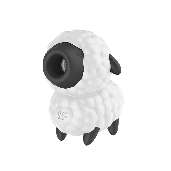 Satisfyer Dreamy Sheep USB Rechargeable Vibrating Air Pulse Stimulator White / Black Satisfyer