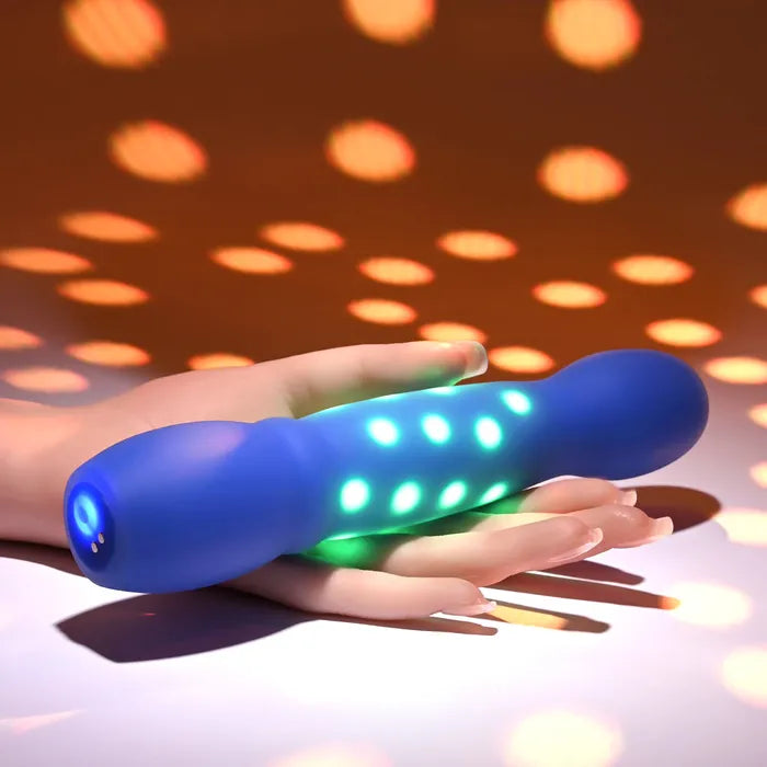 Evolved DISCO DIVA USB Rechargeable Light Up Vibrator 20.9cm Blue Secondary image