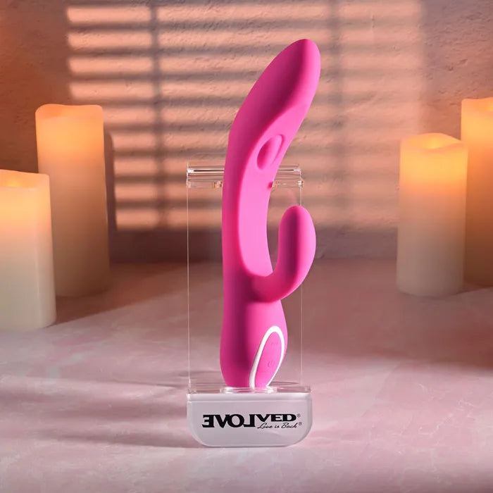 Evolved G TAPPER USB Rechargeable Rabbit Vibrator Pink Evolved Main image
