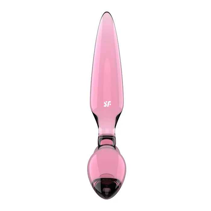 Satisfyer Triple Crystal 2 Pink Glass 3 In1 Butt Plug Satisfyer